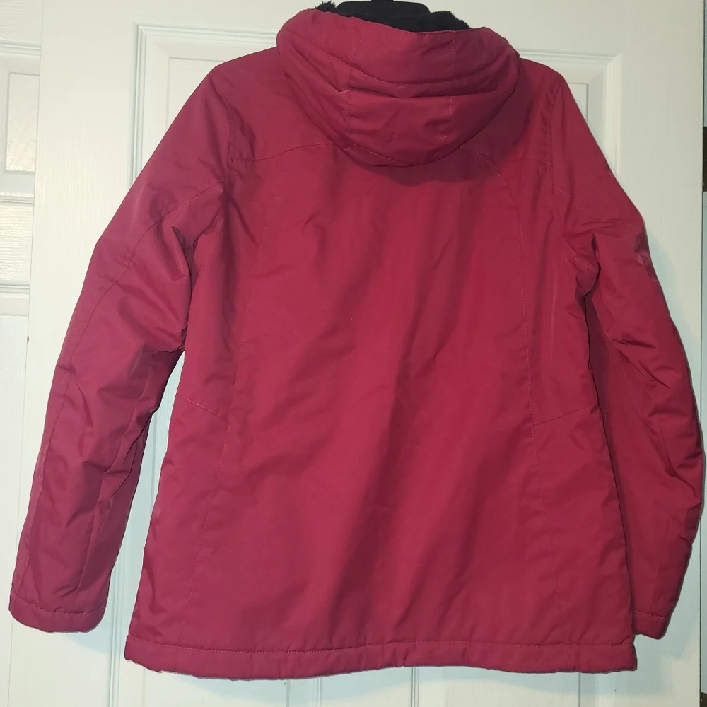LL Bean Women's Winter Warmer Jacket Size Medium Regular‎ Red Lined